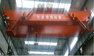 中国有色（沈阳）泵业有限公司QD200 50t欧式起重机使用现场